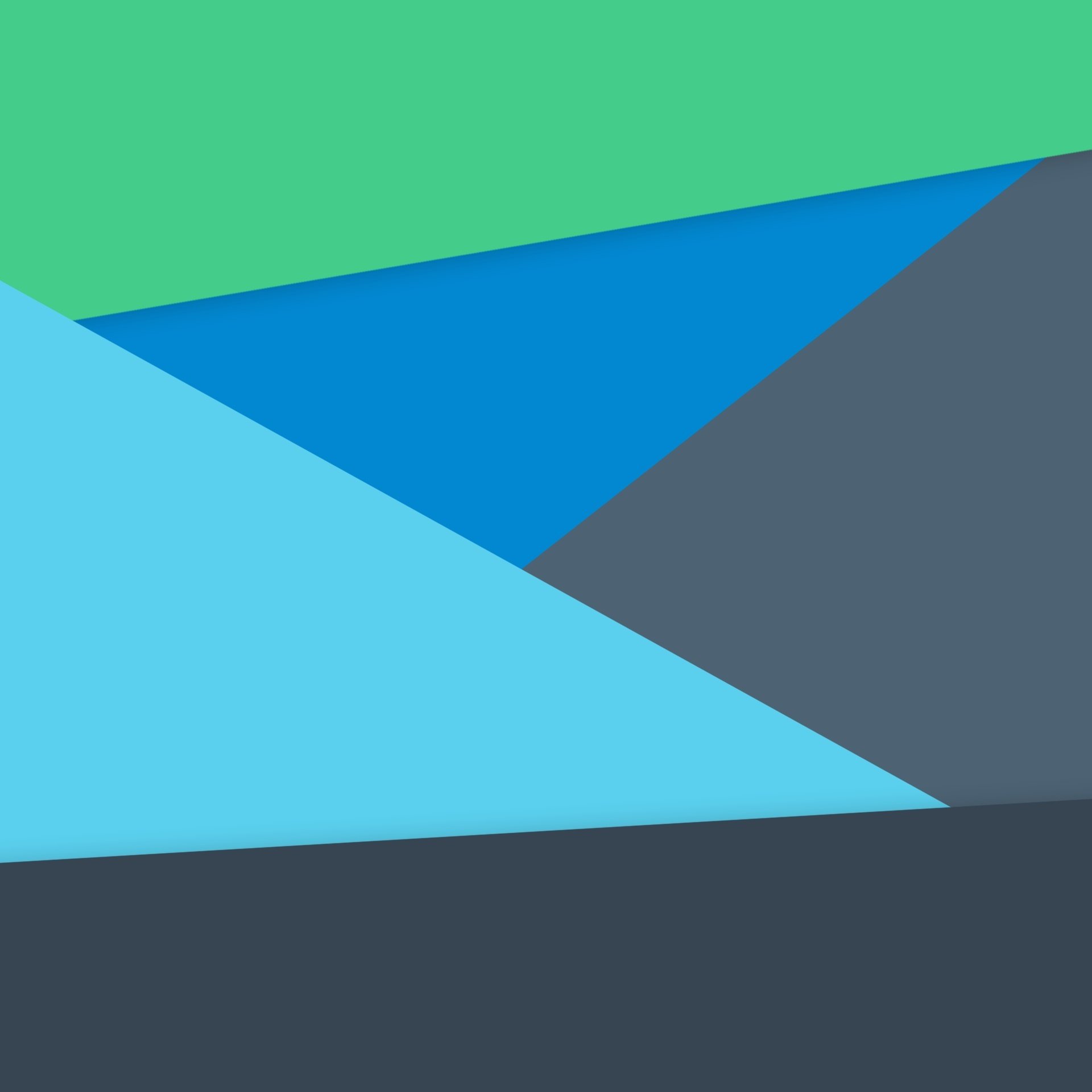 android 5.0 lollipop material design linien dreiecke blau grün