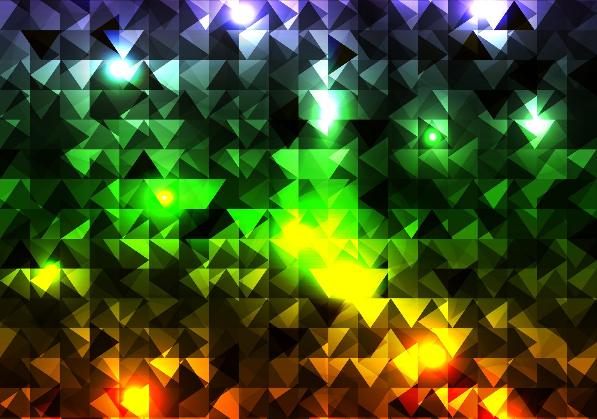 abstraction triangles cubes multicolore