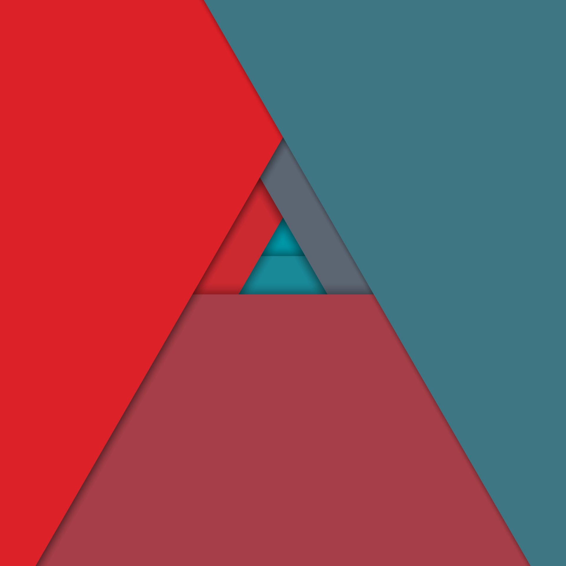 android 5.0 lollipop material design lines abstraction triangles red