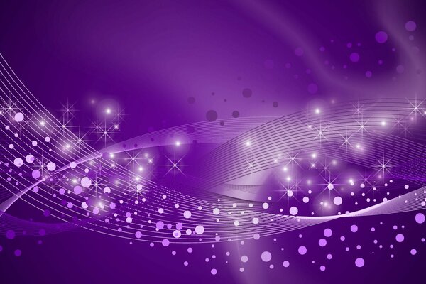 Purple background with lines and circles