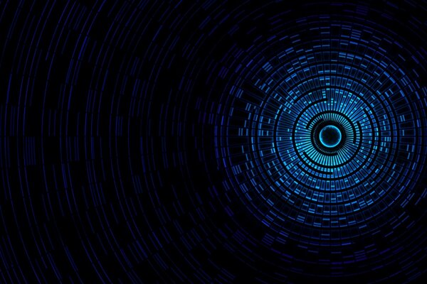 Image of a blue abstraction on a black background