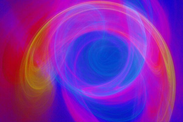 Líneas de luz coloridas en espiral