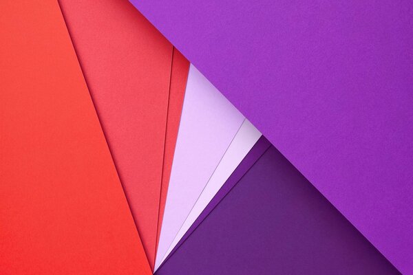 Colored shapes and a purple triangle