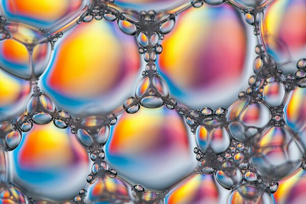 Volume liquid colored bubbles