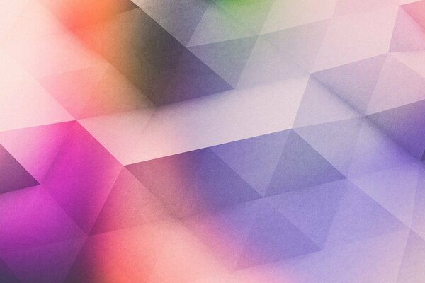 Líneas de triángulo facetadas de color