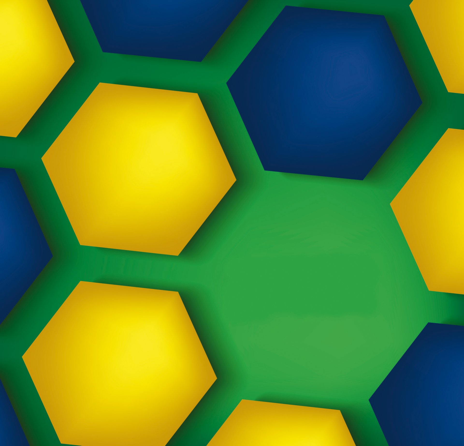 abstract background colorful brasil style hexagon