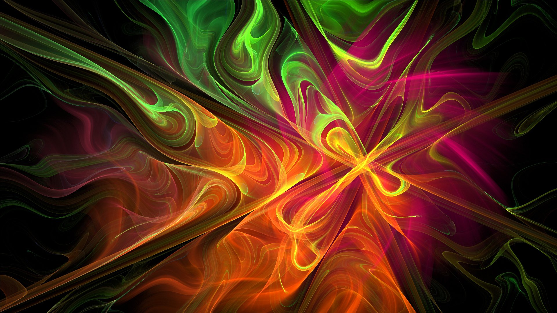 light flowers gas smoke pattern fractal