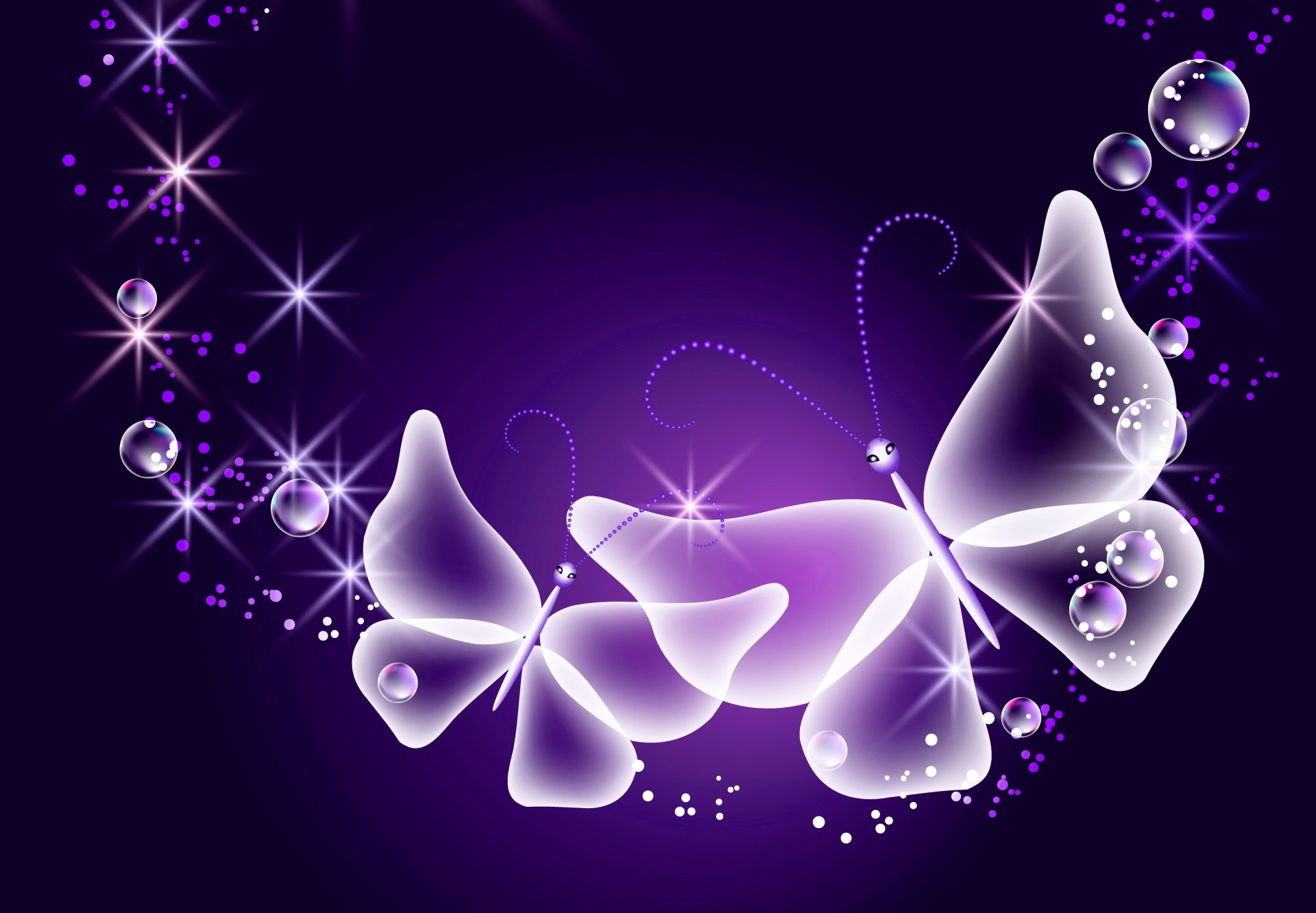 neon farfalle astratto viola scintilla bagliore farfalle neon