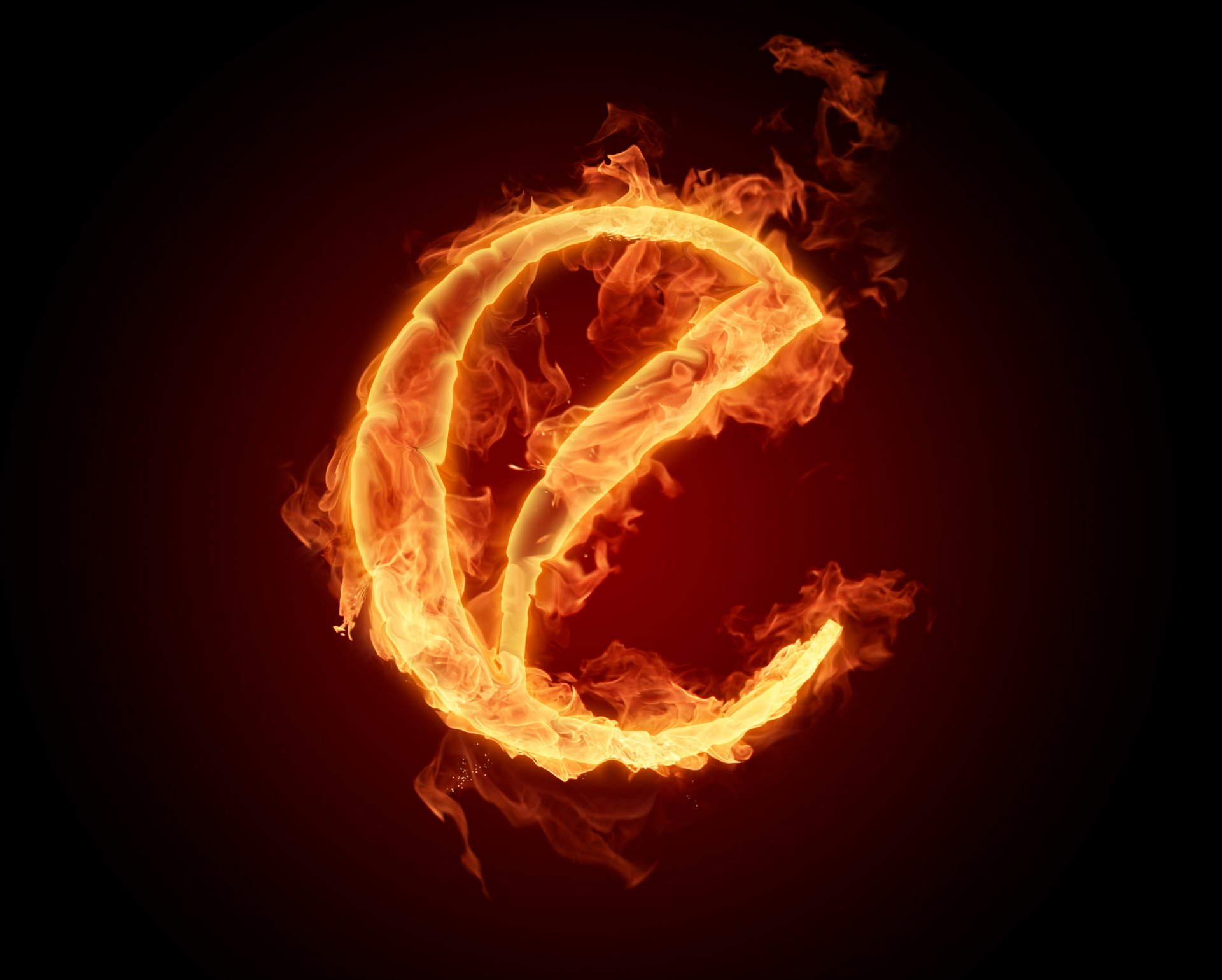 e letter lit. fire flame alphabet