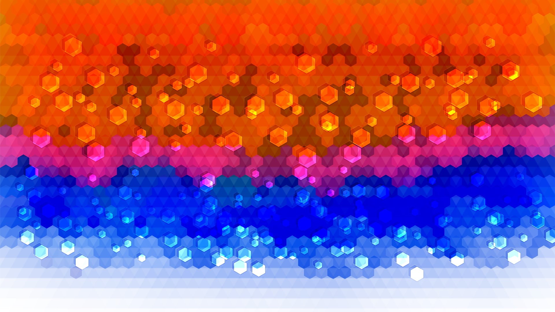 abstract mosaic multicolored