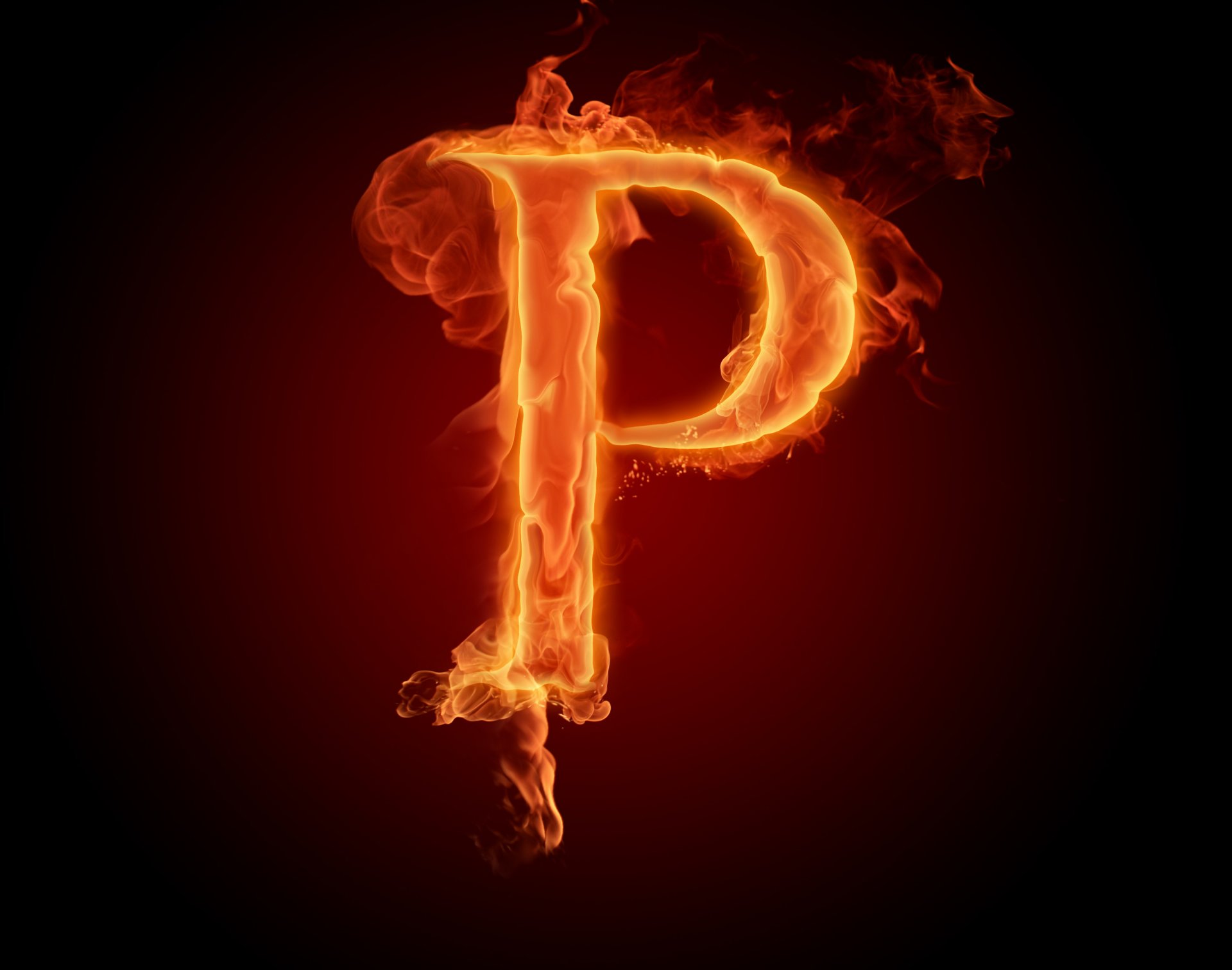 p lettre flamme lettre feu alphabet