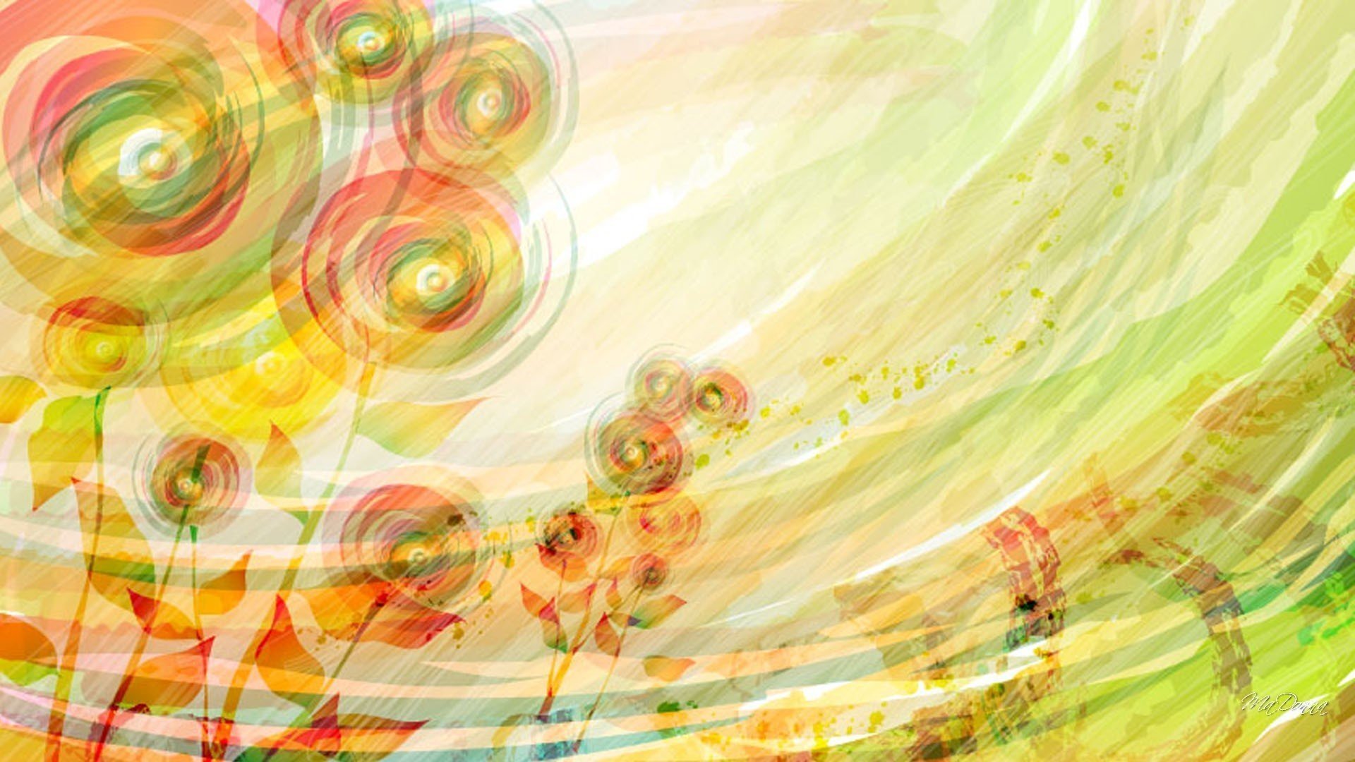 abstract summer flower background