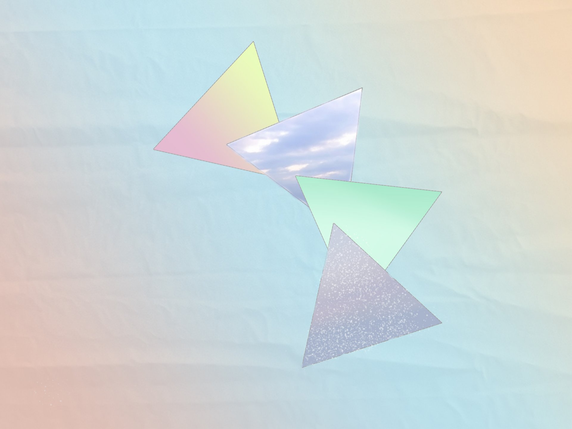 géométrie triangles pastel couleur dégradé