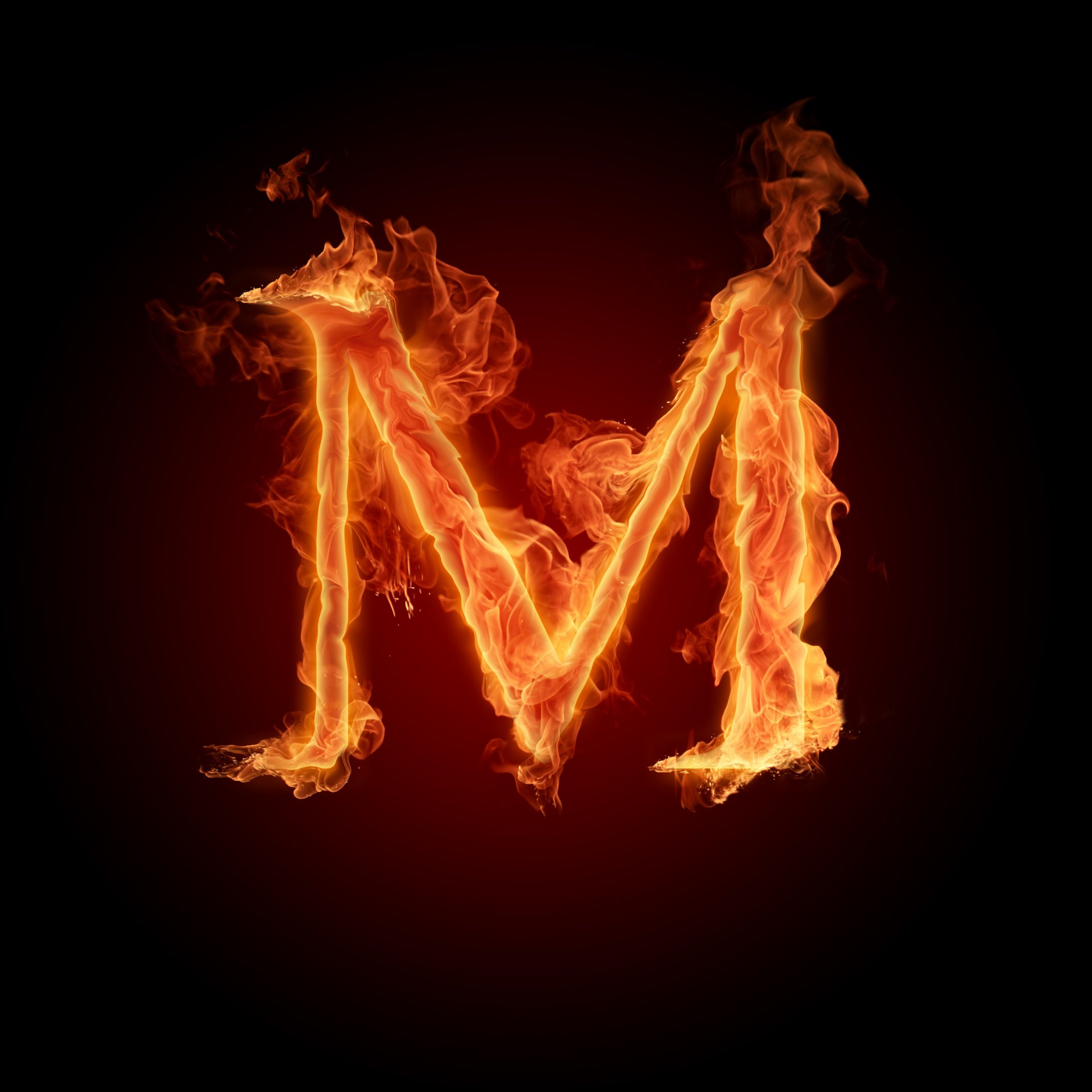 m flamme feuer buchstabe alphabet