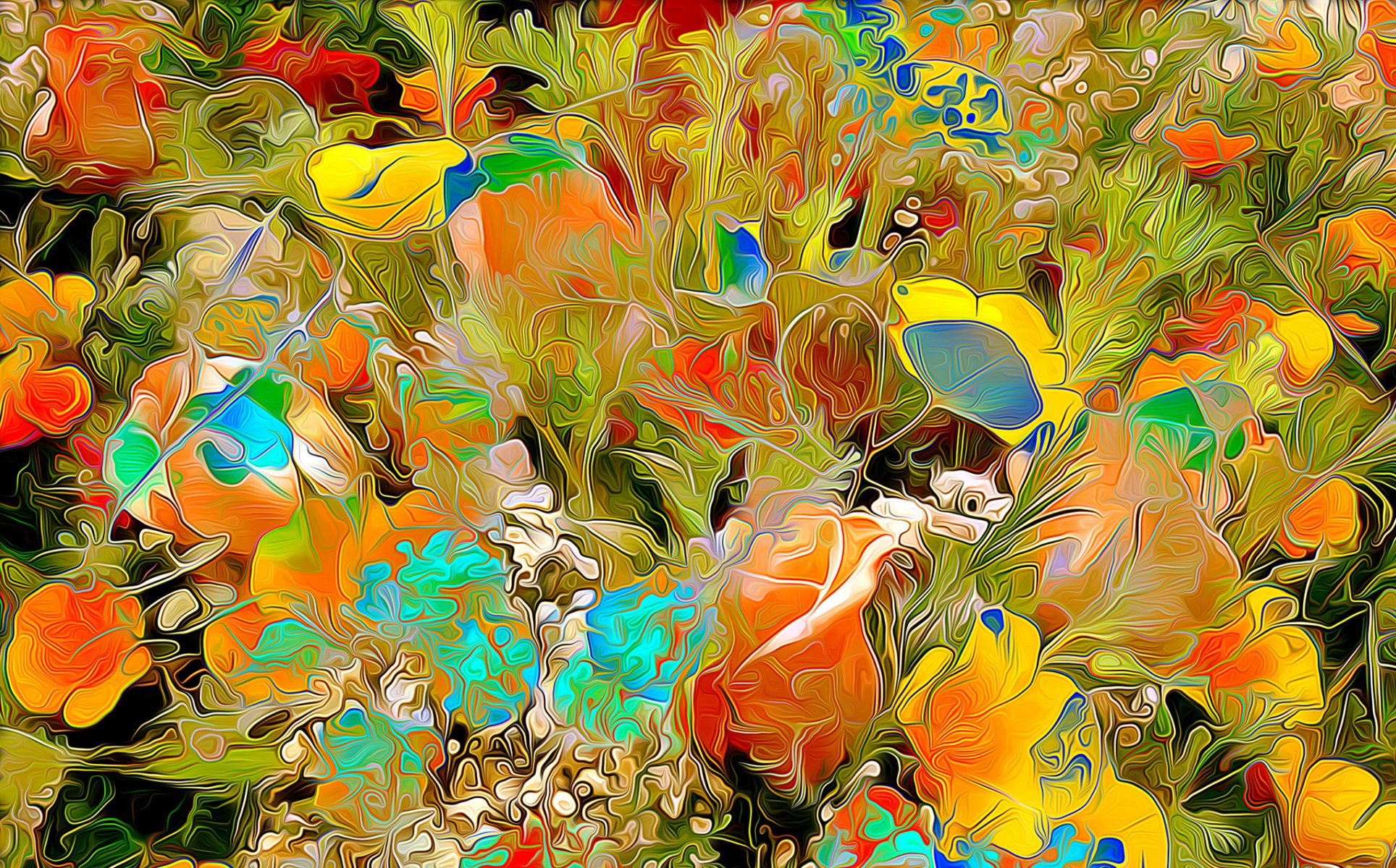 blumen blütenblätter wiese garten rendering