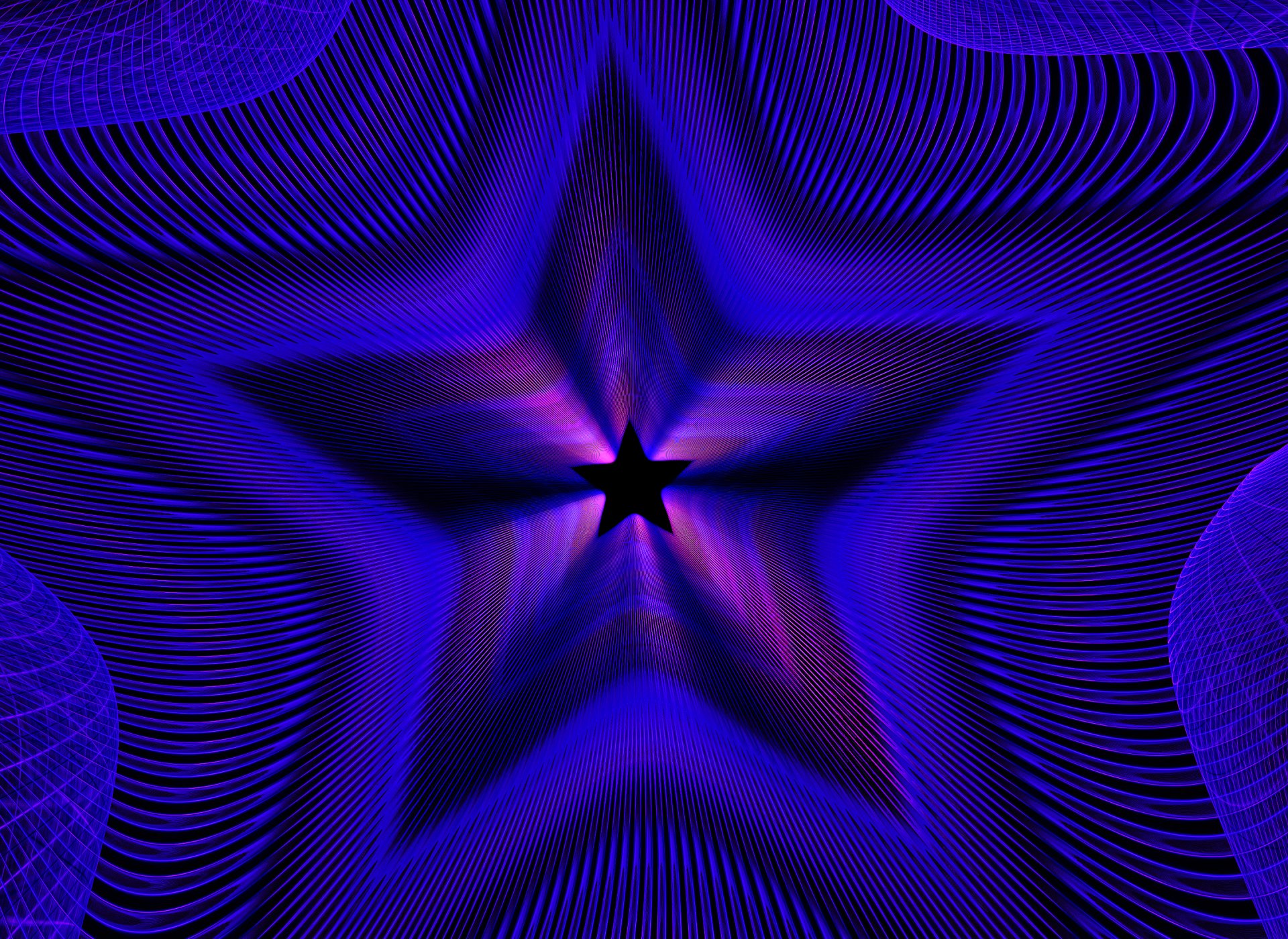 light flowers symmetry star line