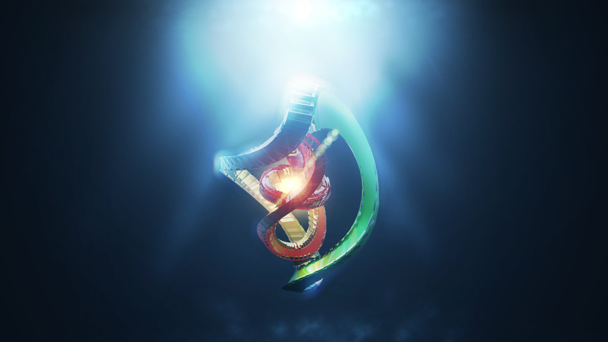 spirale render abstraktion 3d hq wallpaper glanz