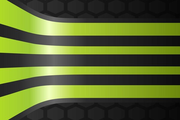Schwarze und grüne horizontale Linien