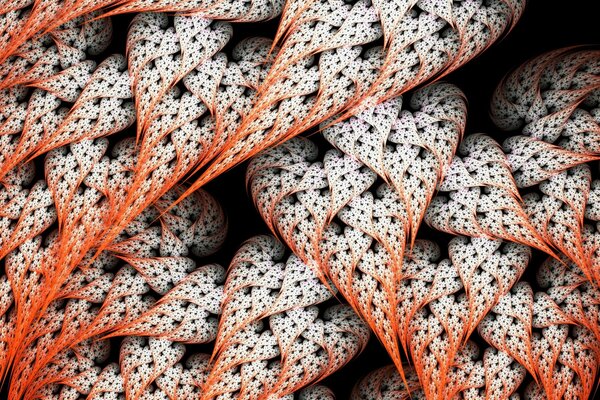 Table leaves orange holes