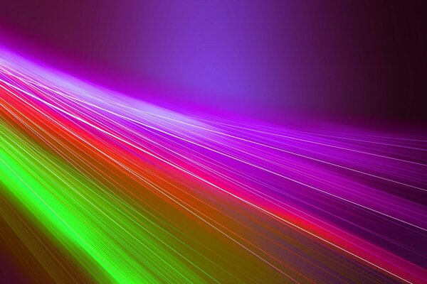 Colored glowing arc-shaped rays