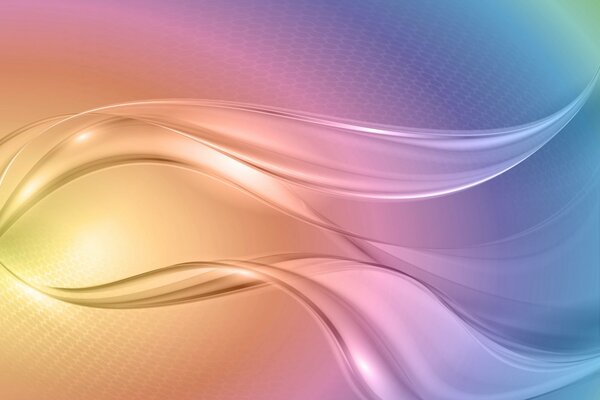 Abstract background in the form of multicolored rainbow waves