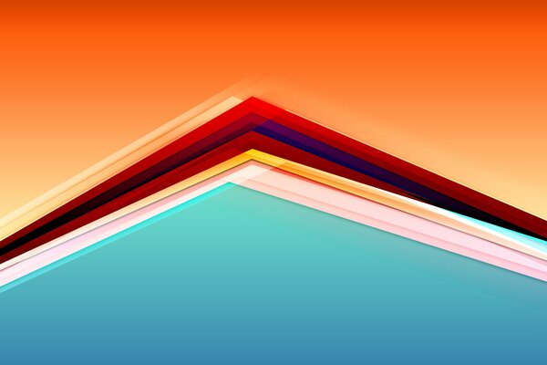 Colored lines at an angle on a bright background