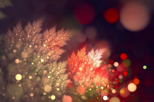 Árbol de Navidad a la luz de bokeh