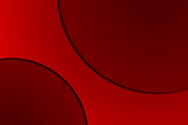 Abstraction de cercles monochromes de couleur rouge