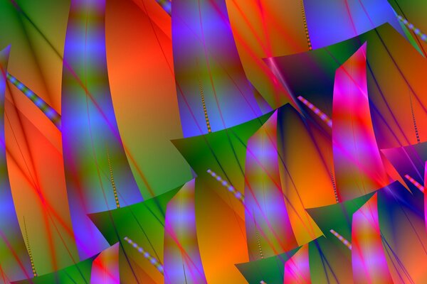 Lines and patterns in multicolored abstraction