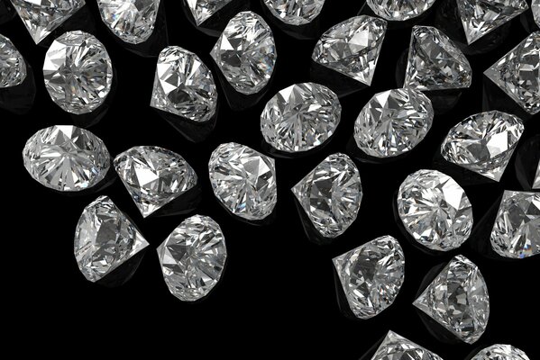 Diamants et diamants sur daim