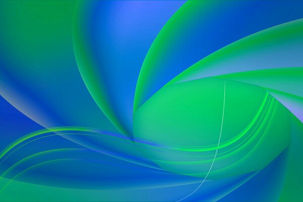 Linee astratte blu e verdi