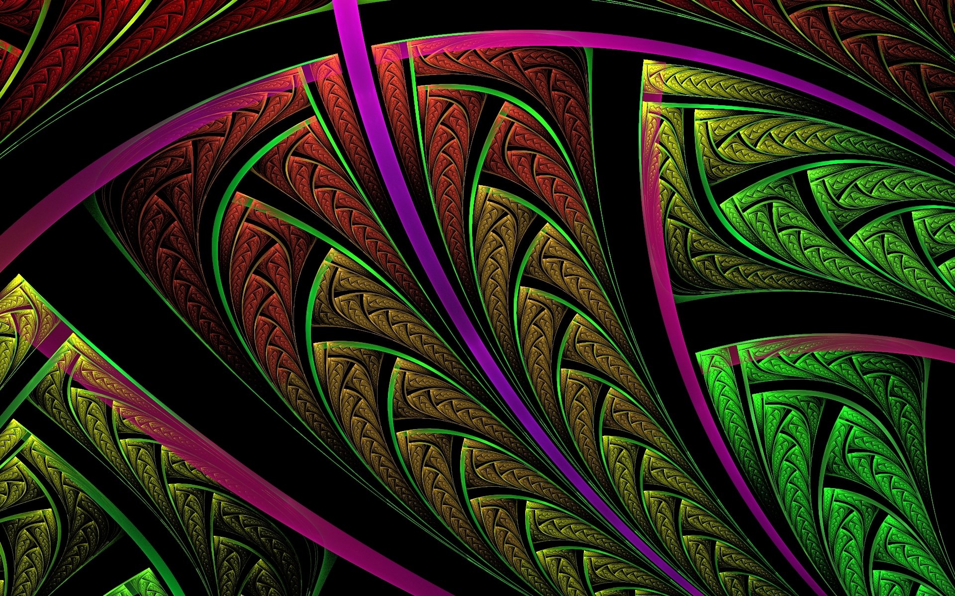 fractals leaves background beautiful