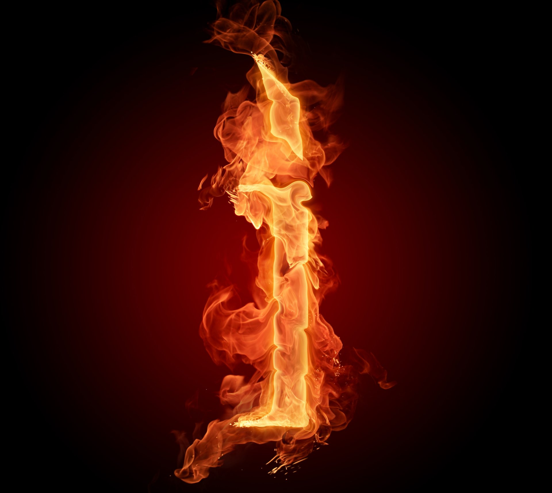 lettera lettera carta da parati fuoco fiamma io
