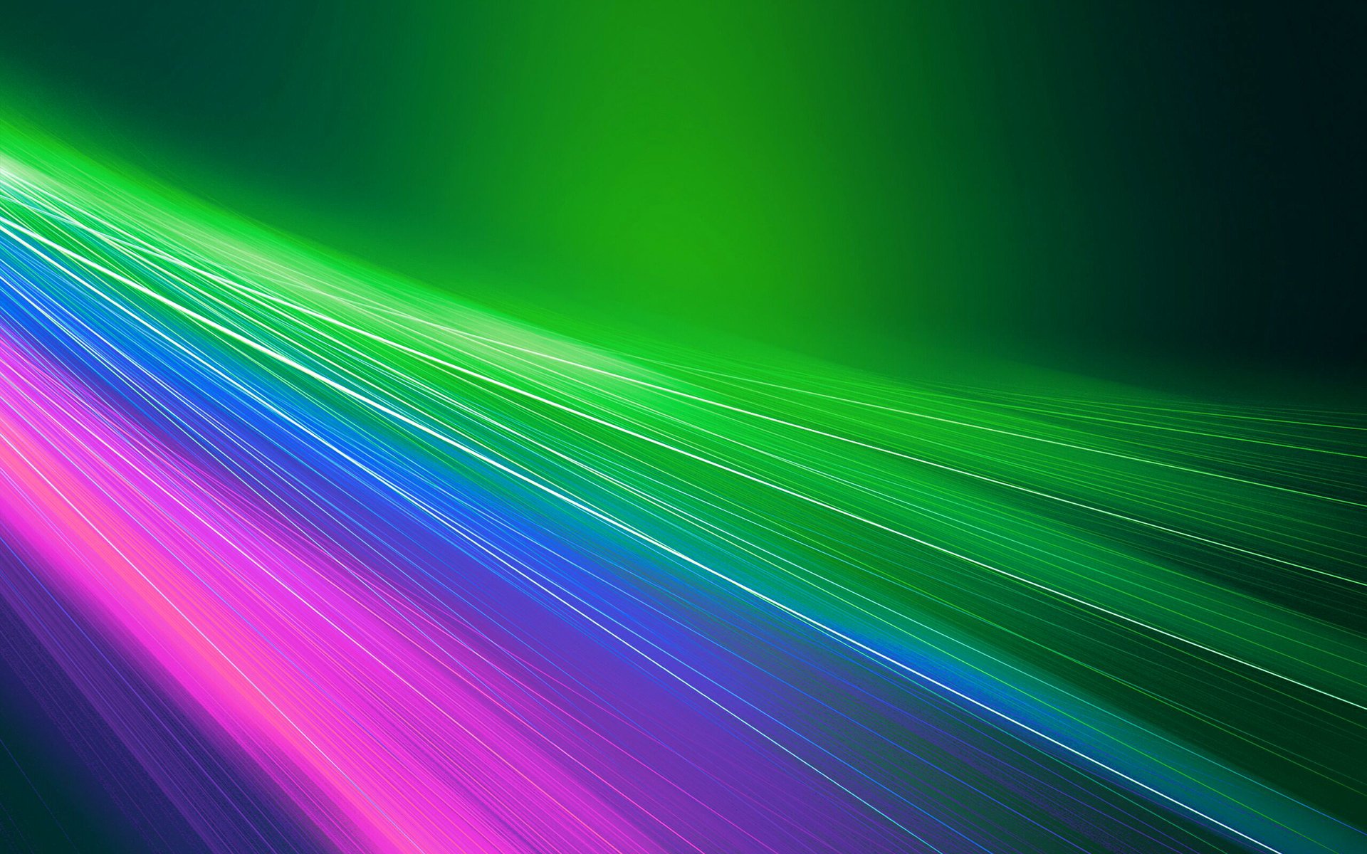 light flowers line rays bending arc