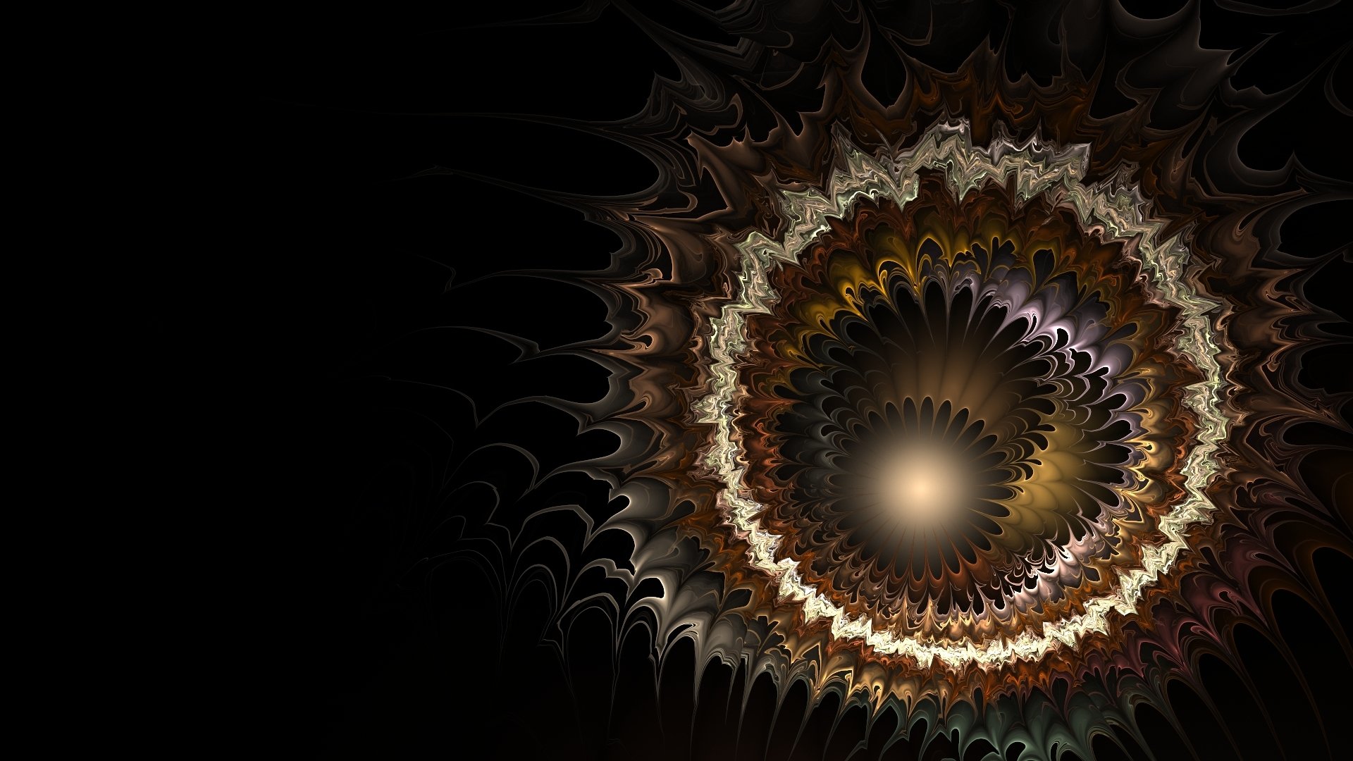 cerchi distorsione colore sfondo modello frattale