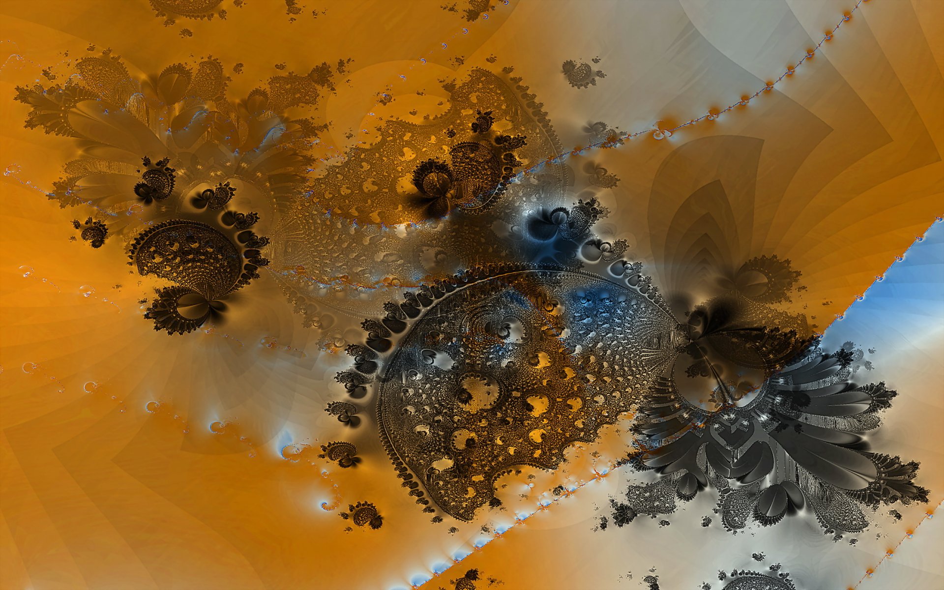 abstraction fractale forme couleur