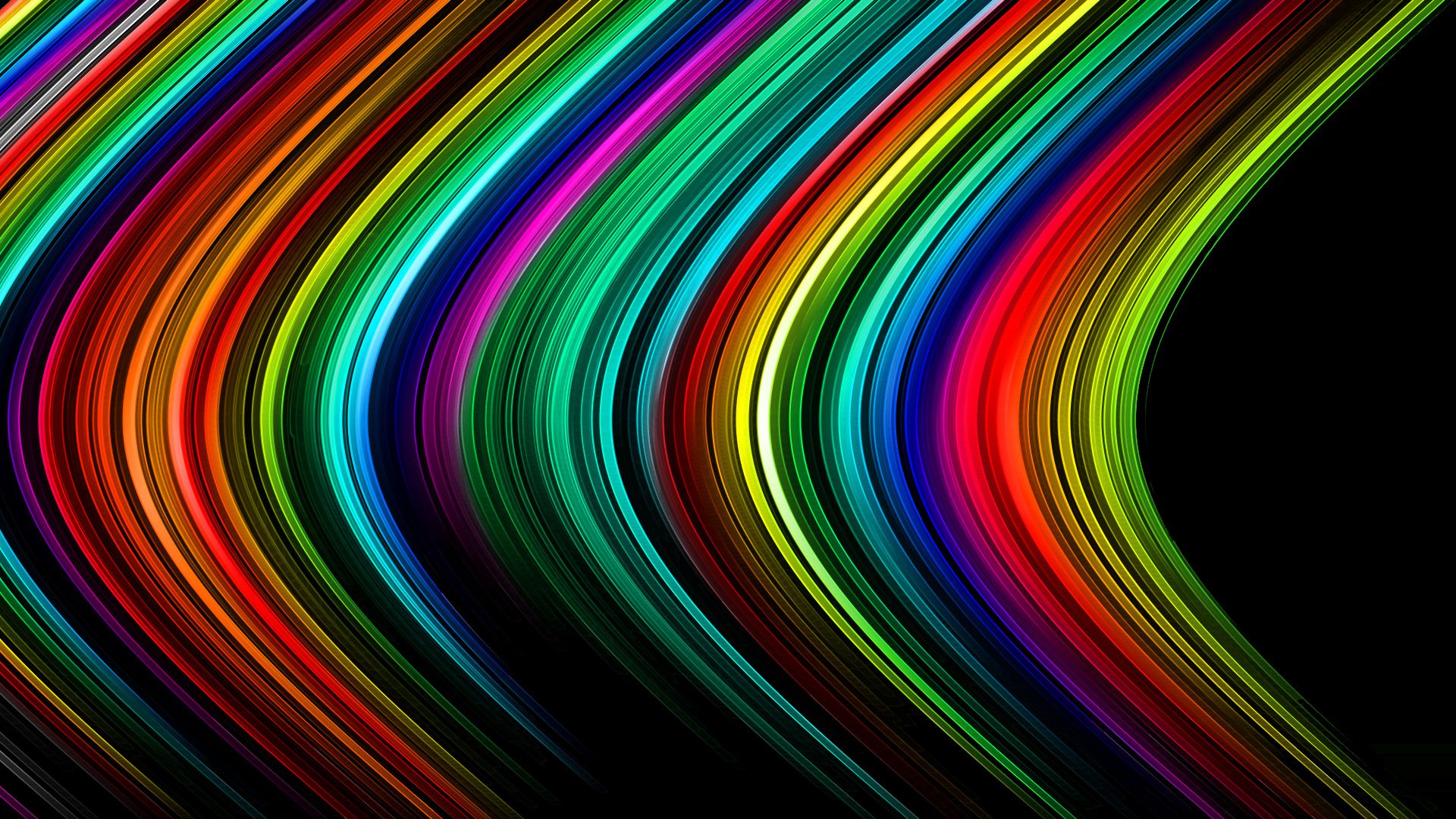 líneas rayas arco iris papel pintado color luz rayos