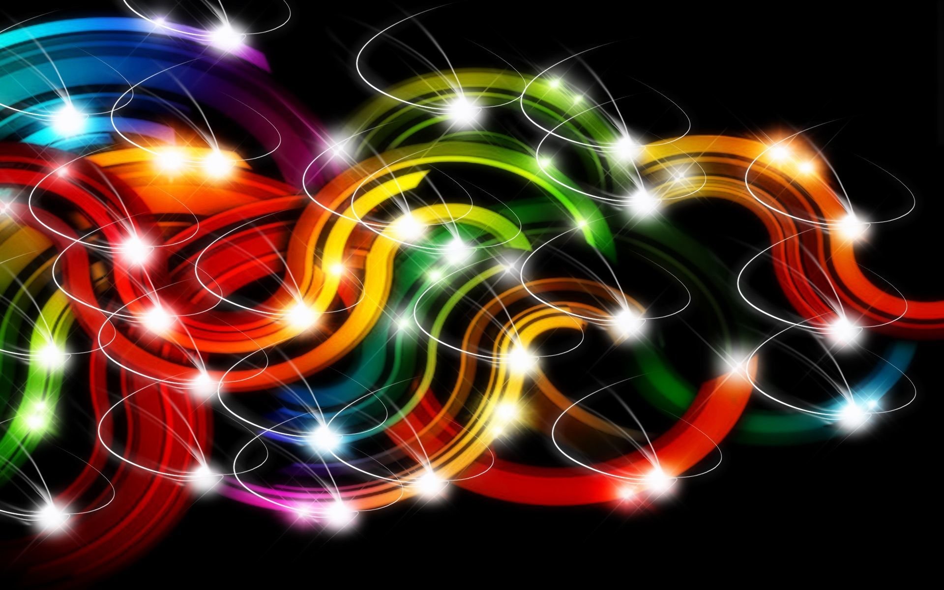 líneas rayas rizos colores luces