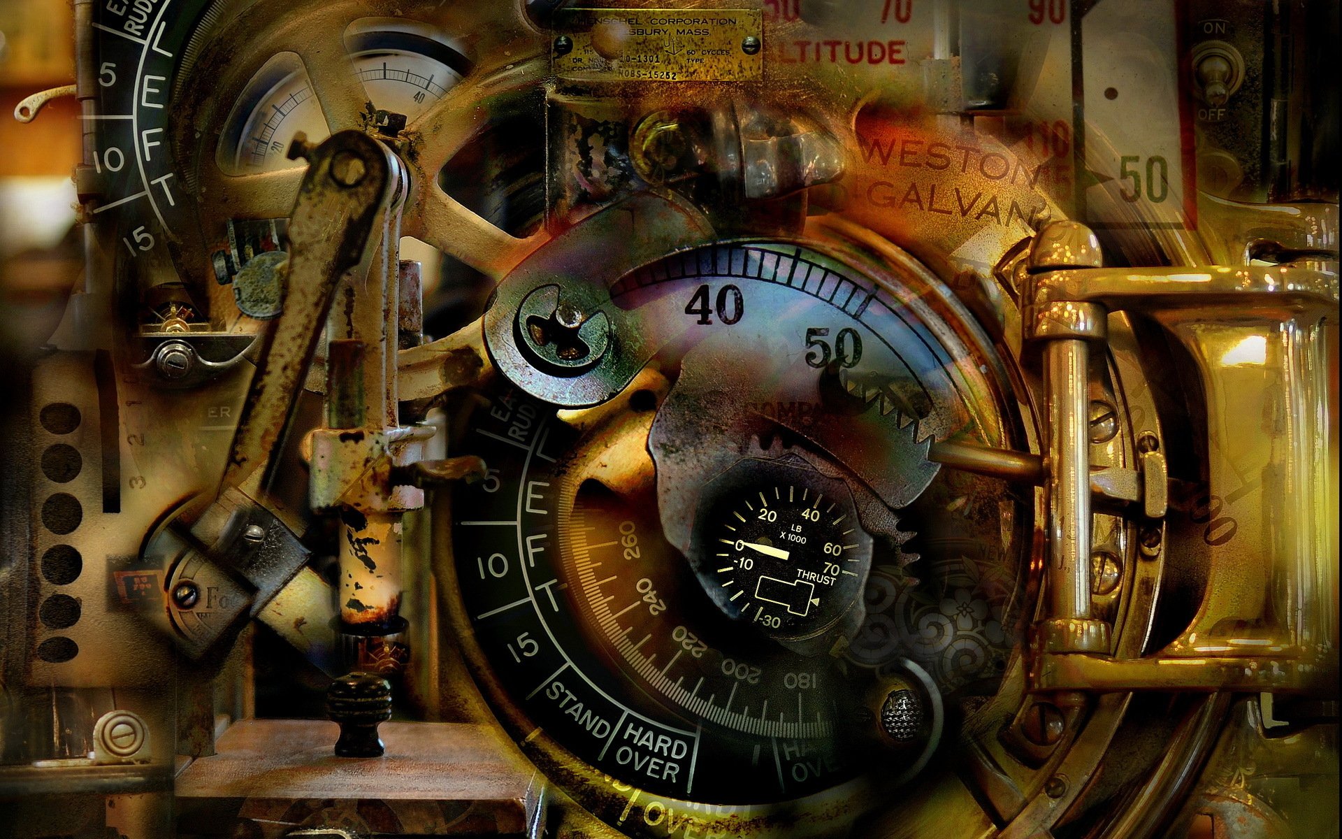 mechaniczne marzenie surrealistyczne abstrakcyjne