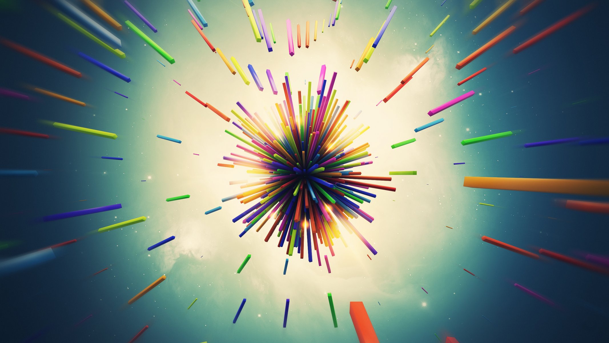 abstraction render lines explosion hq wallpaper