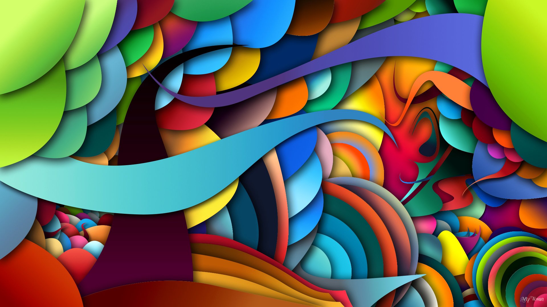 luce colore linee strato volume