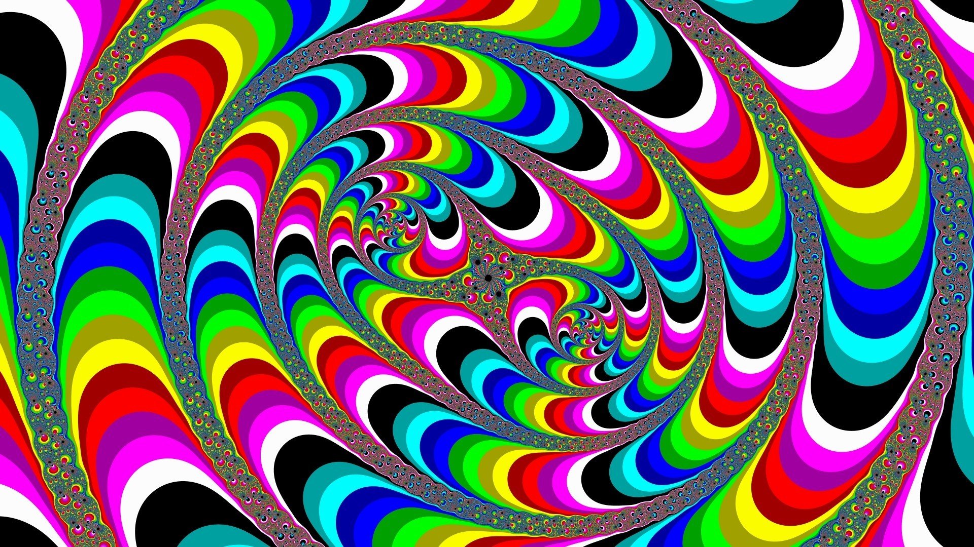 abstract illusion flowers line hallucination