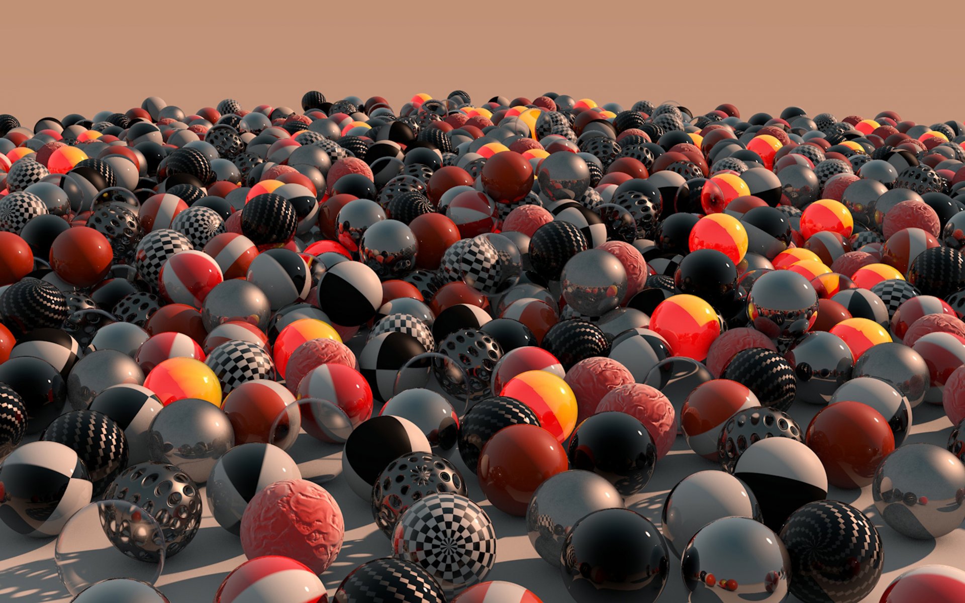 balls colors dawn 3d
