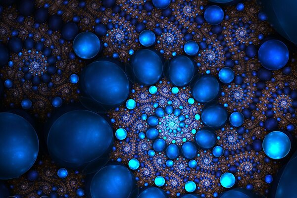 Modello di palline di diverse tonalità