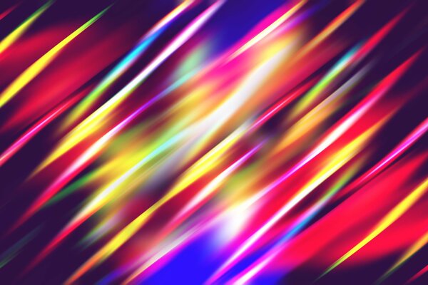 Strisce multicolori come raggi di luce