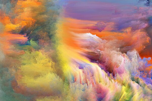 Un alboroto de colores, colores jugosos