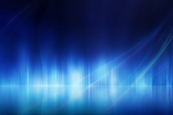 Raggi di luce blu su sfondo blu