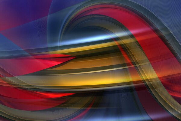 Three-dimensional multi-colored lines and arcs