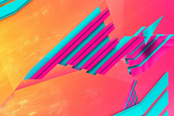 Abstracción de contraste de color geométrico