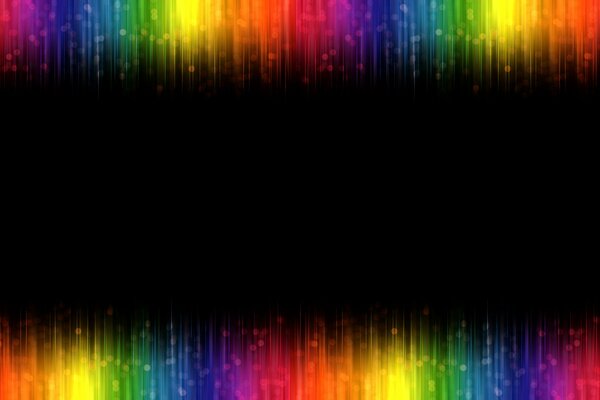 Abstract rainbow background with black in the middle